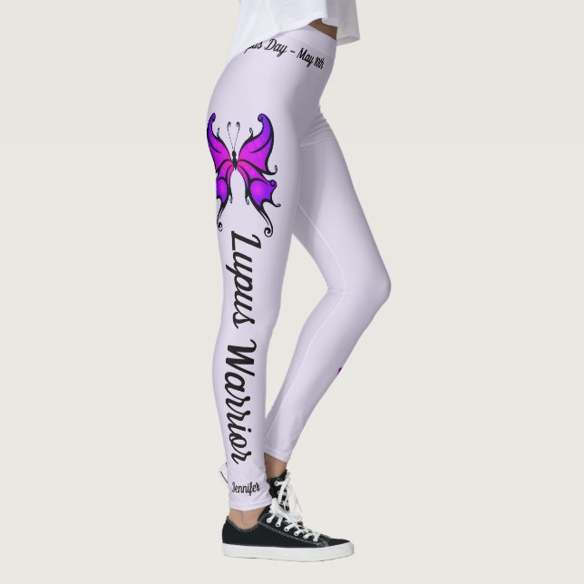 Leggings Día Mundial del Lupus 10 de Mayo Pantalon (Derecha)