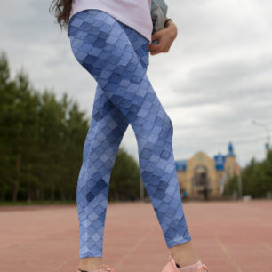 Leggings Diagonal de color azul