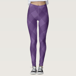 Leggings Diagonal de patrón verificado 2 tonos b Piernas pú