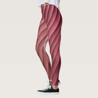 Leggings Diagonal roja de hoja