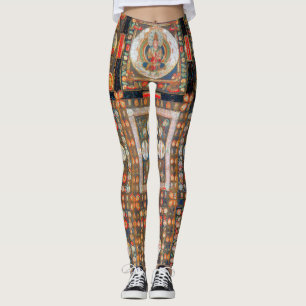 Leggings Diagrama cósmico de Mandala para meditación