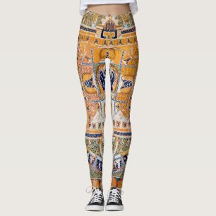 Leggings Diagrama cósmico de Mandala para meditación