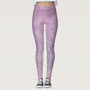 Leggings Diamante brillante de la lentejuela de la parrilla