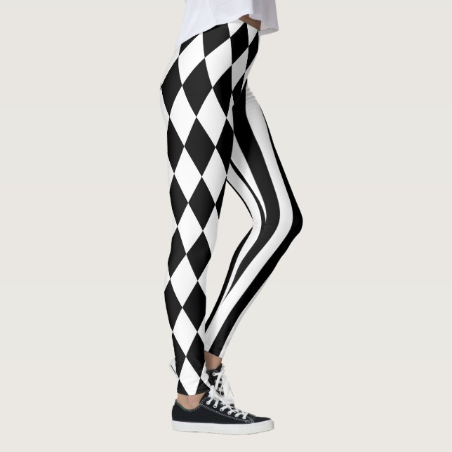 Leggings Diamante de jester para hombres de Harlequin blanc (Derecha)
