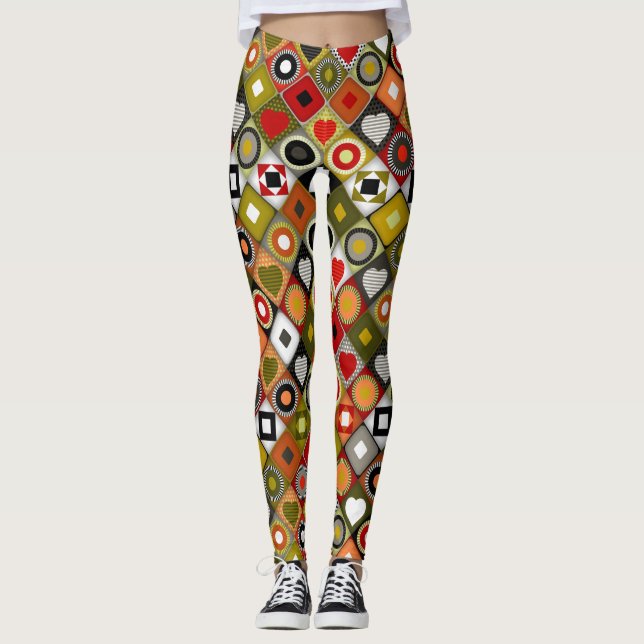 Leggings diamante festivo parava (Anverso)