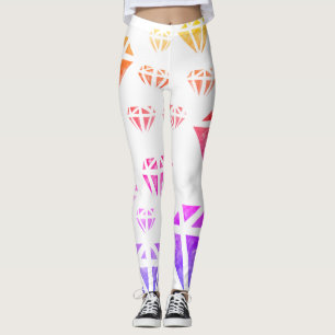 Leggings Diamantes acuarela , Leyendas Personalizados de ve