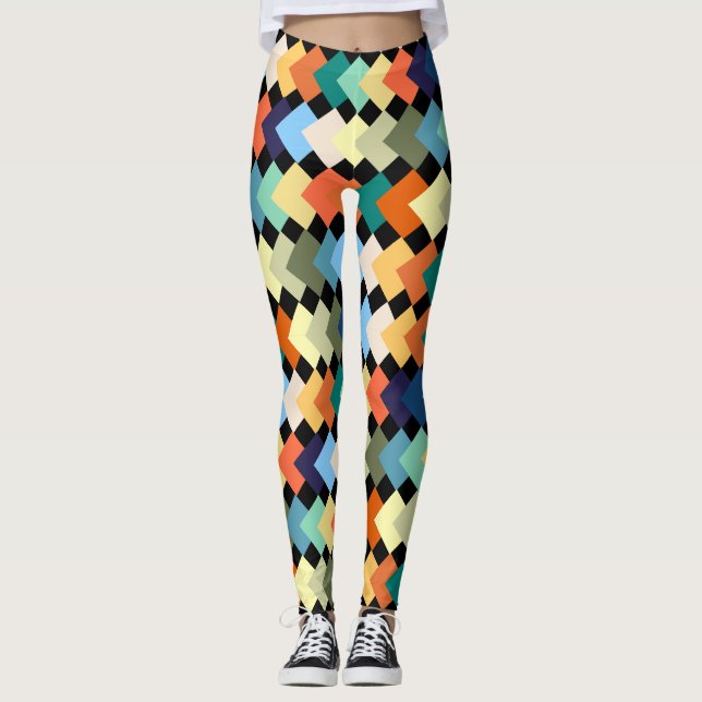 Leggings Diamantes de colores claros (Anverso)