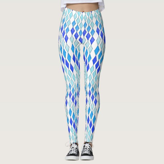 Leggings Diamantes de los bolos - tonalidades azules