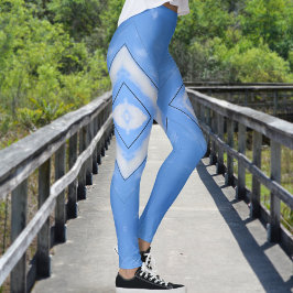 Leggings Diamantes en la mirada de tinte del cielo