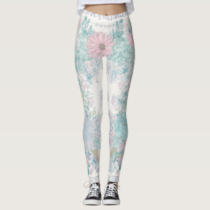 Leggings diario de chatarra de colores pastel soñadores sha