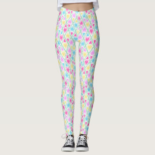 Leggings Dibujar corazón, corazón, amor, El día de San Vale