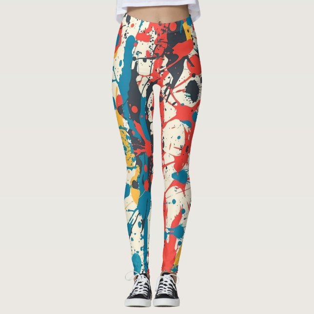 Leggings Dibujar salpicaduras (Anverso)