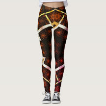 Dibujo abstracto MODERNO en mosaico amarillo-rojo-