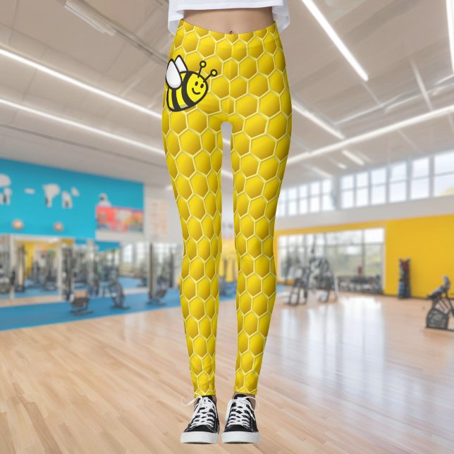 Leggings Dibujo animado de abeja melífera (Subido por el creador)