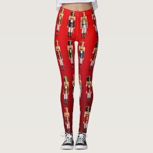 Leggings Dibujo animado de nuez lindo del ejército del