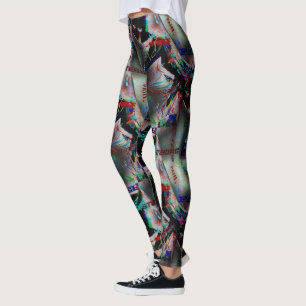 Leggings Dibujo con corte de banner oscuro y saltar de pala