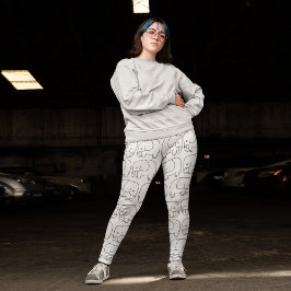 Leggings Dibujo de elefantes