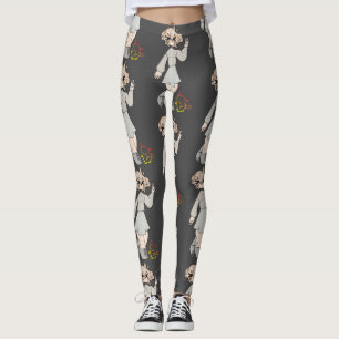 Leggings Dibujo de la taza de bebé de su Chica