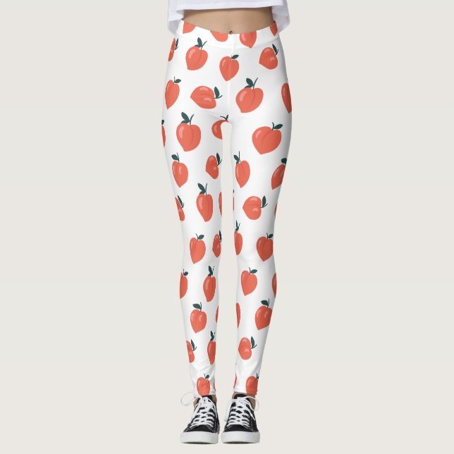 Leggings Dibujo de Melocotón Adorable (Anverso)