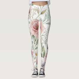 Leggings Dibujo de patrón de flor