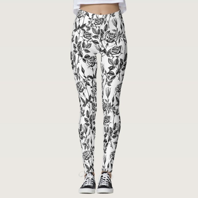 Leggings dibujo de rosas (Anverso)