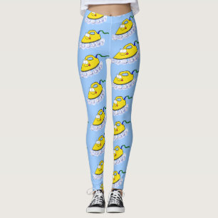 Leggings Dibujo divertido de una plancha de hierro para la 