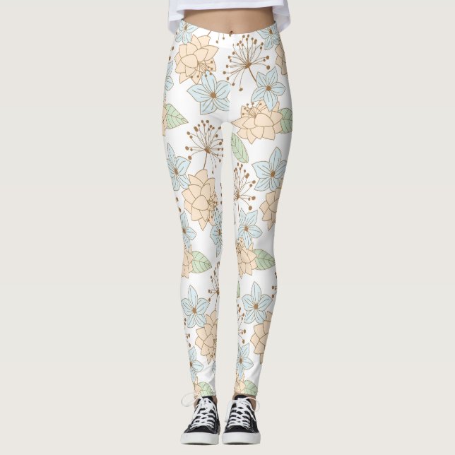 Leggings Dibujo floral (Anverso)