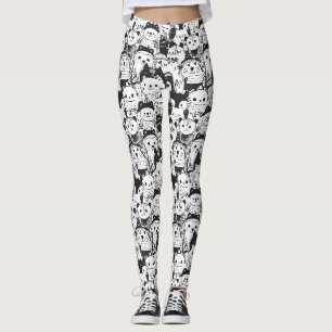 Leggings Dibujo Patrón Animal Kawaii Adorable (1)