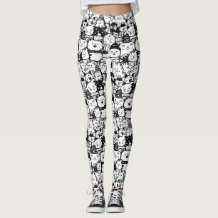Leggings Dibujo Patrón de Animal Kawaii Adorable (2)