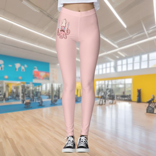 Leggings Dibujos animados de chef calamar (Subido por el creador)