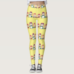 Leggings Dibujos animados divertidos de músicos en una sesi