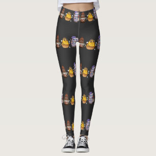 Leggings Dibujos de Artista Adorables Personajes de Postres