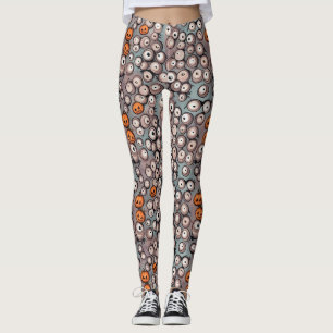 Leggings Dibujos divertidos y únicos de ojos de monstruo gr