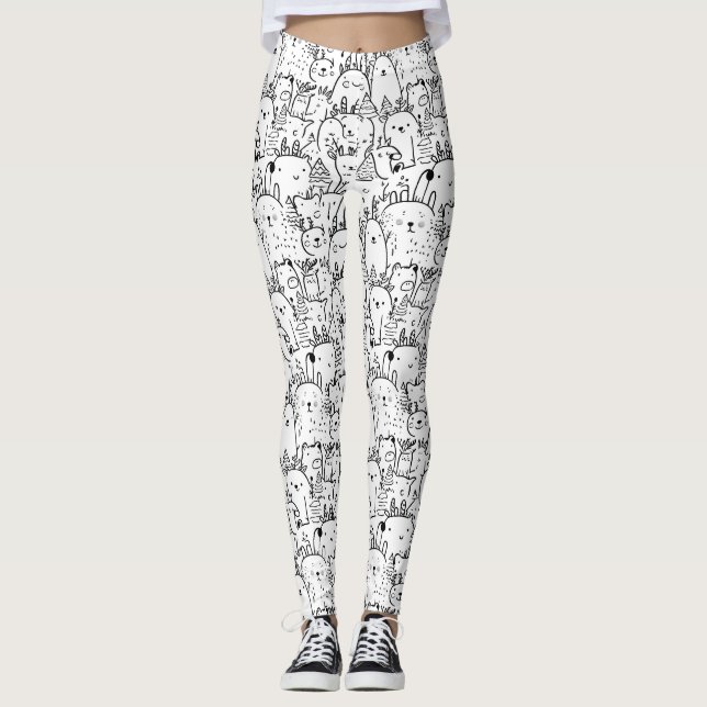Leggings Dibujos Kawaii Adorables (2) (Anverso)