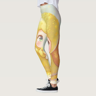 Leggings Die Schnecke und der Zauber der Blütenkronen.1
