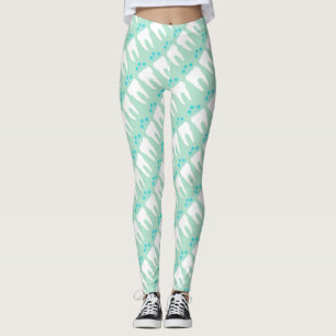 Leggings Diente de la celebración con las velas