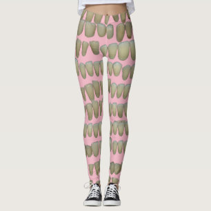 Leggings Dientes dentales sobre dentista rosado
