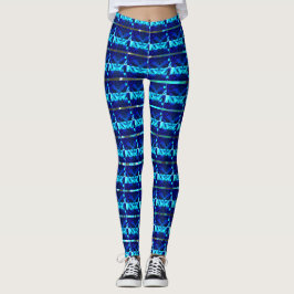 Leggings Different blue, different striped or shapes