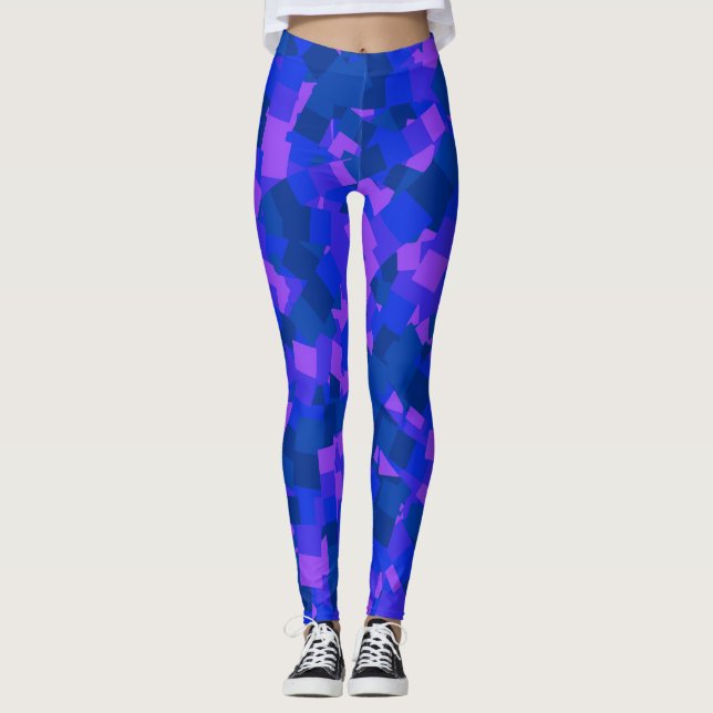 Leggings Dimensiones vibrantes arte geométrico (Anverso)