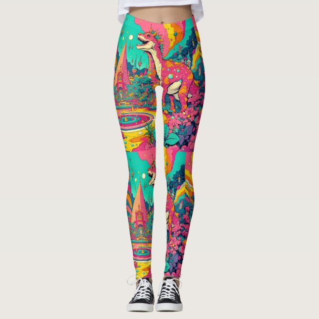 Leggings dino trippy (Anverso)