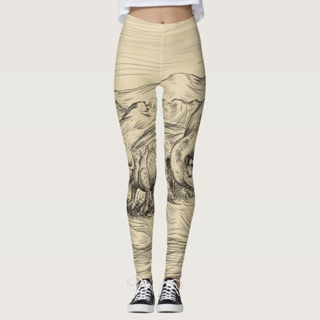 Leggings Dinosaurios clásicos (Anverso)