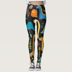 Leggings Dinosaurios Infantiles: Patrón divertido sin Marea