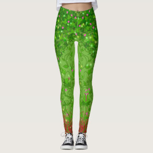 Leggings Diosa de la naturaleza verde mortal