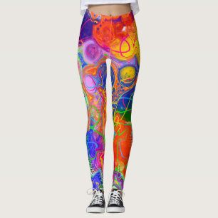 Leggings Disco Ball Electricidad Fluid Art