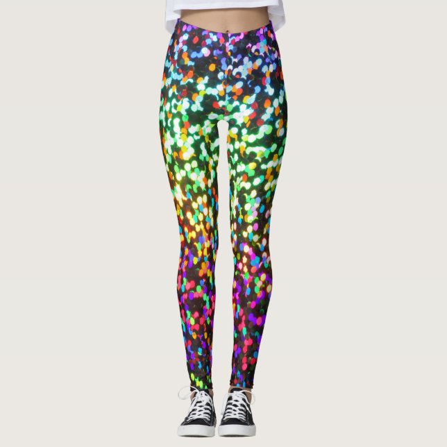 Leggings Disco Purpurina Rave (Anverso)