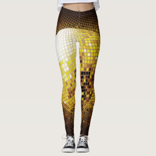 Leggings Discoteca fiesta: Luces Vintage brillantes.