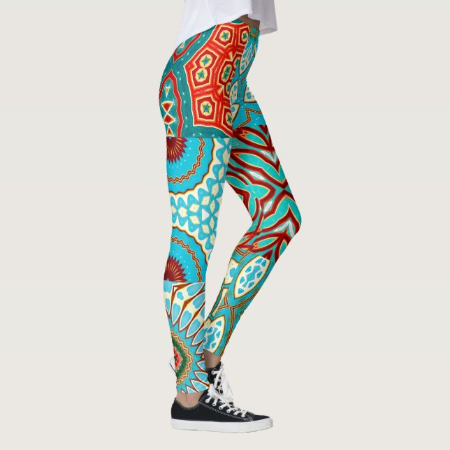 LEGGINGS DISEÑADOR DE OLA AZUL COLLAGE (Derecha)