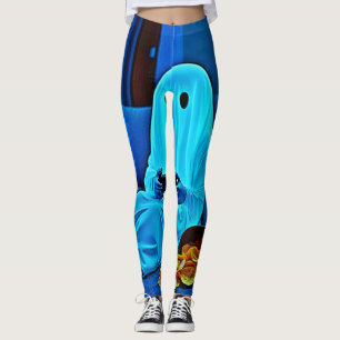 Leggings Diseñar un fantasma, una noche acogedora
