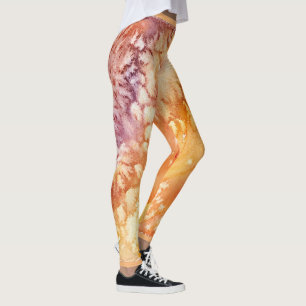 Leggings Diseño abstracto de Apricot Rosa