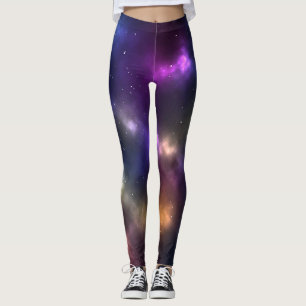 Leggings Diseño abstracto de constelaciones del espacio cós